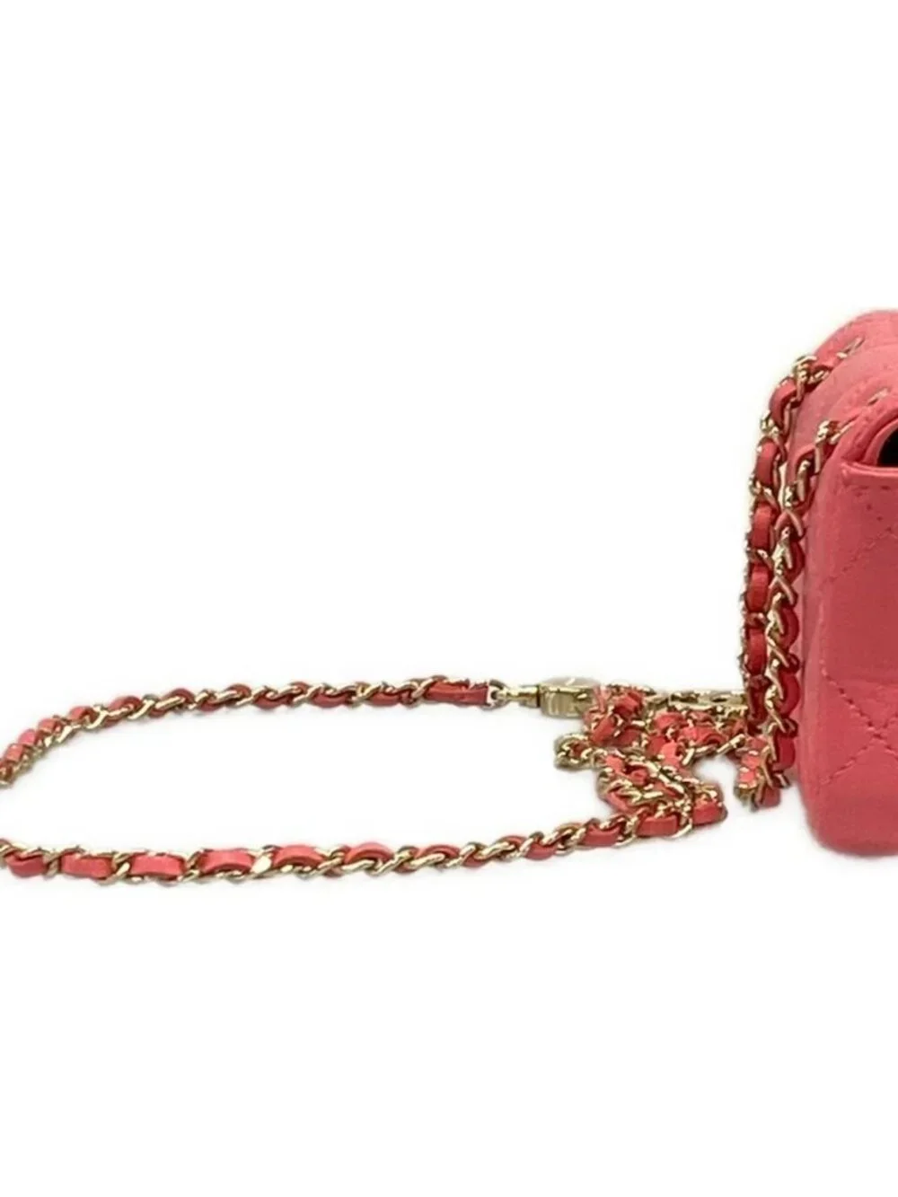 CHANEL Mini Matelasse Pink Lambskin Bum Bag Gold hardware